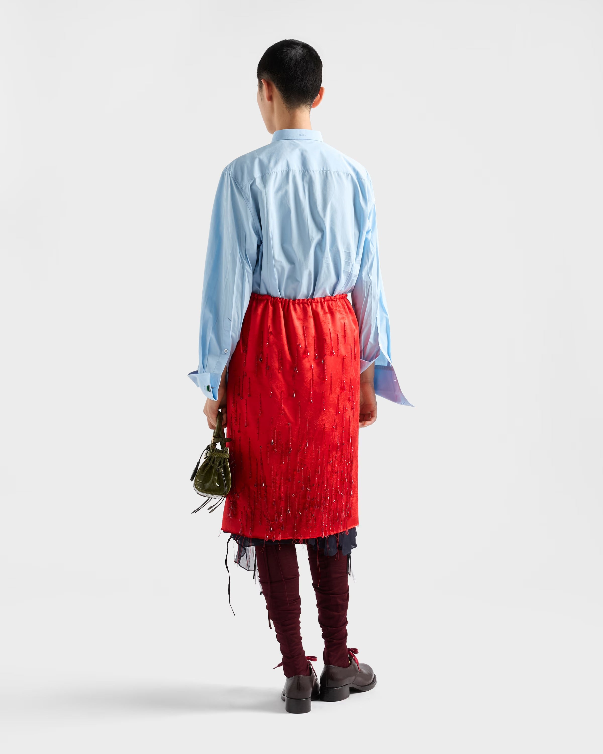 Poplin Shirt-PRADA-Verso