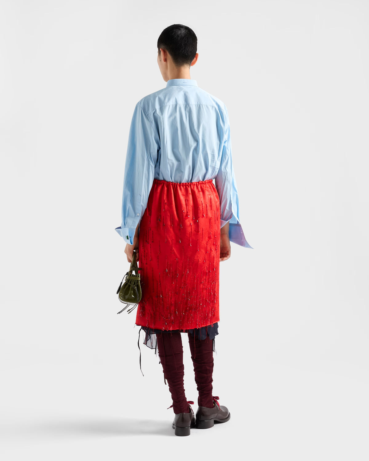 Poplin Shirt-PRADA-Verso