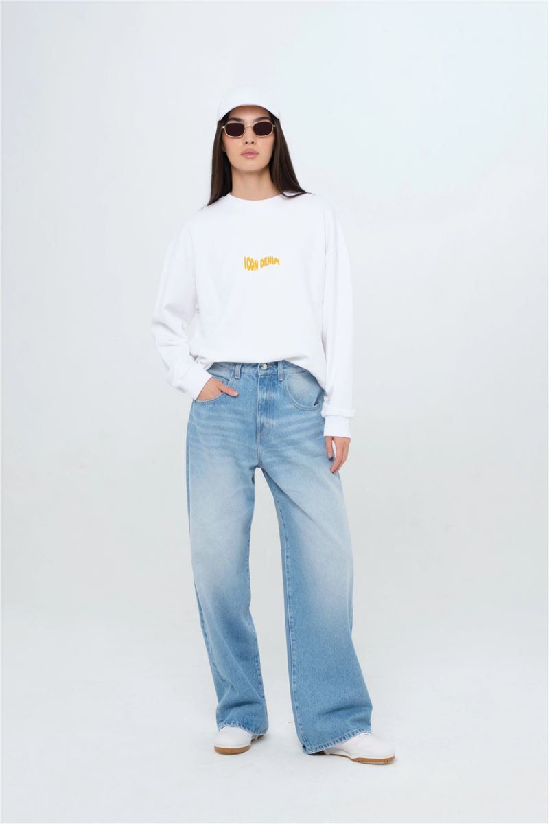 Poppy eco - women's wide leg jeans-ICON DENIM-Verso