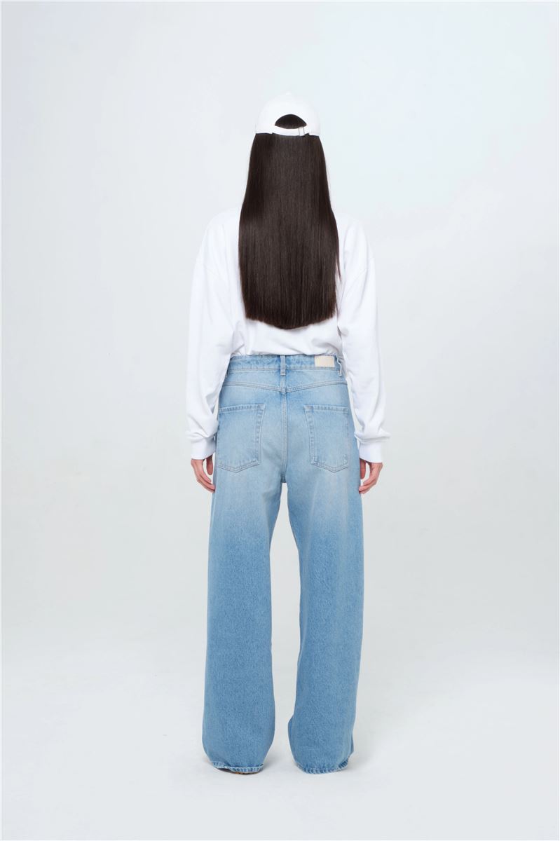 Poppy eco - women's wide leg jeans-ICON DENIM-Verso