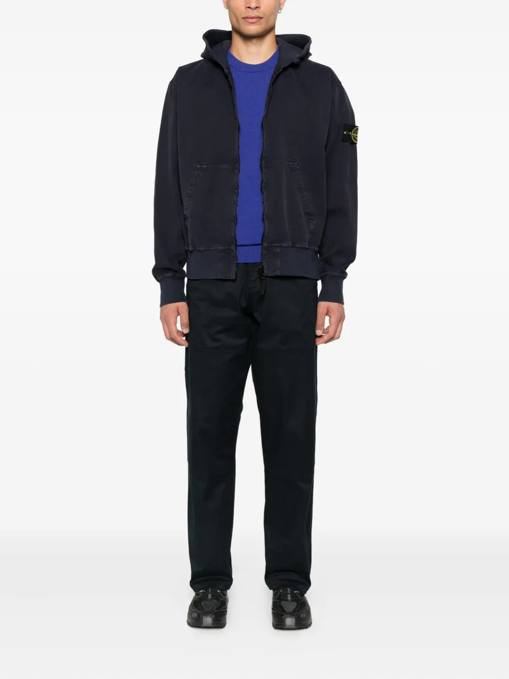 Pouch-pocket hoodie-STONE ISLAND-Verso