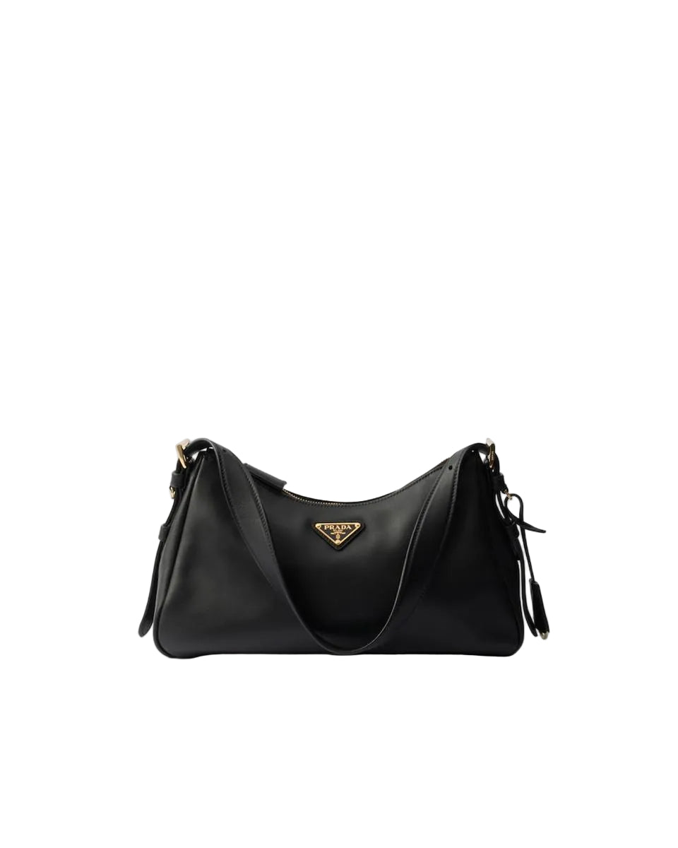 Prada aimée medium leather shoulder bag-PRADA-Verso