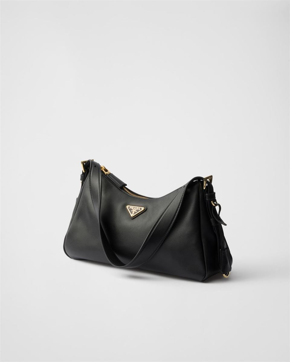 Prada aimée medium leather shoulder bag-PRADA-Verso