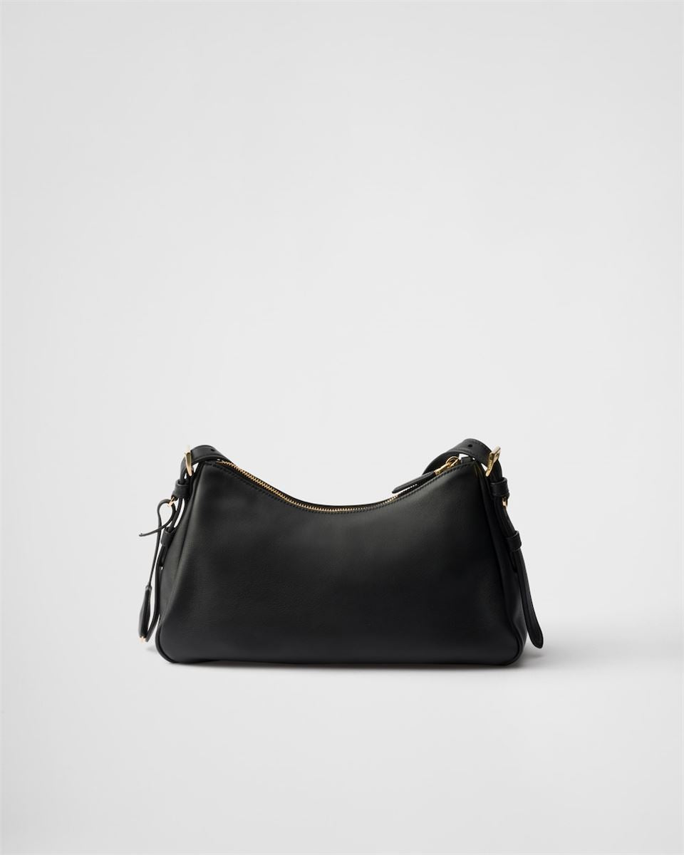 Prada aimée medium leather shoulder bag-PRADA-Verso