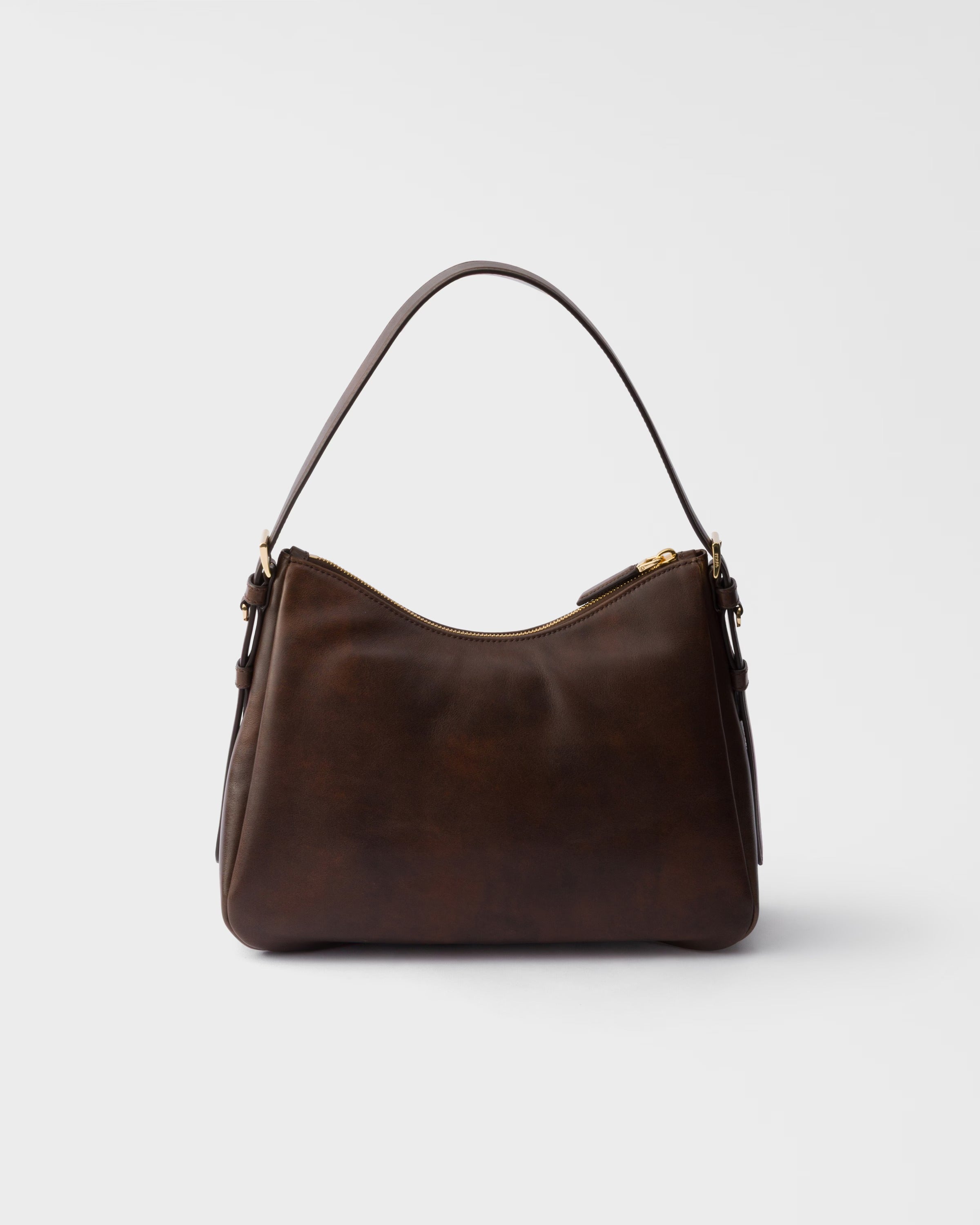 Prada Aimée Medium Leather Shoulder Bag-PRADA-Verso