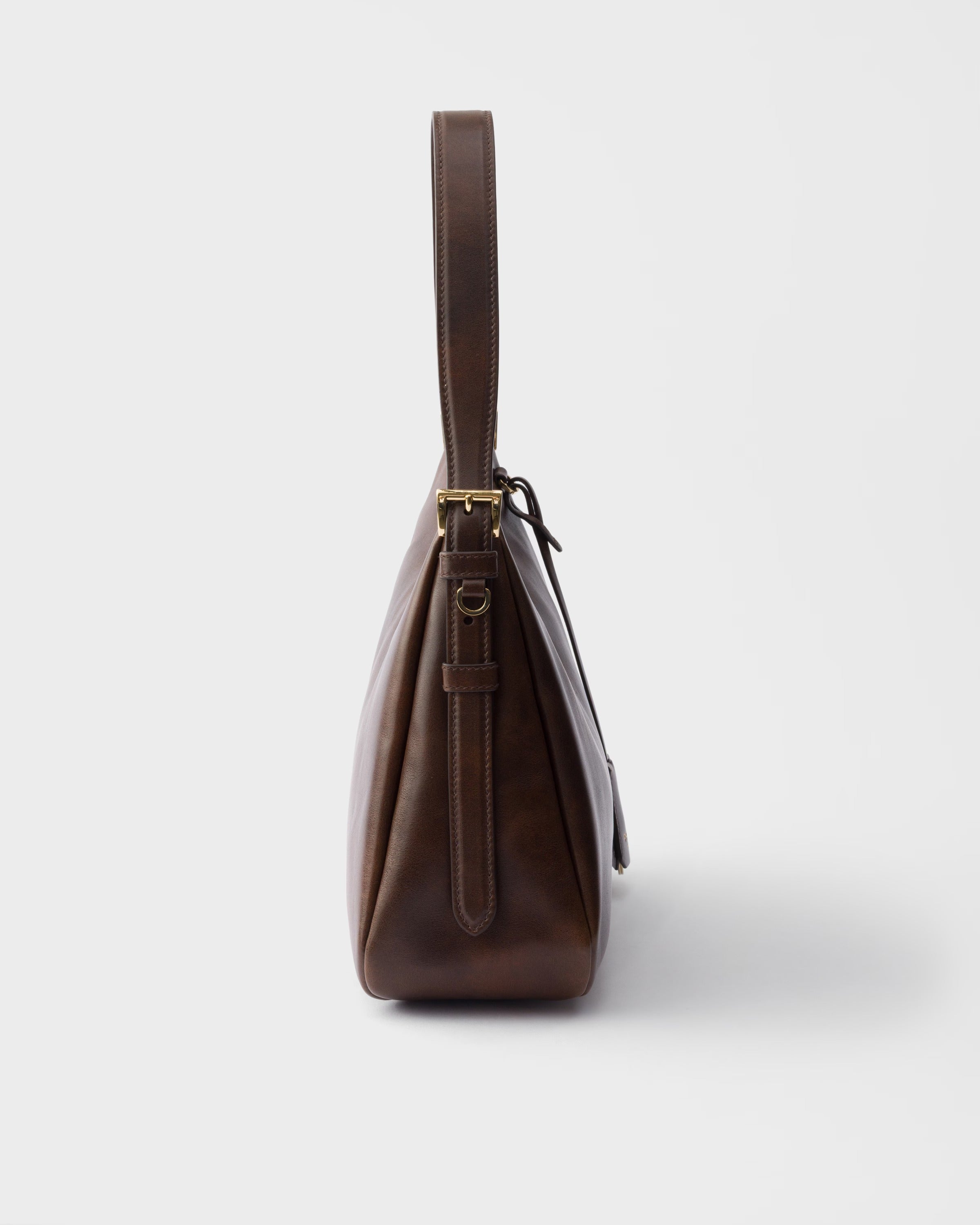 Prada Aimée Medium Leather Shoulder Bag-PRADA-Verso