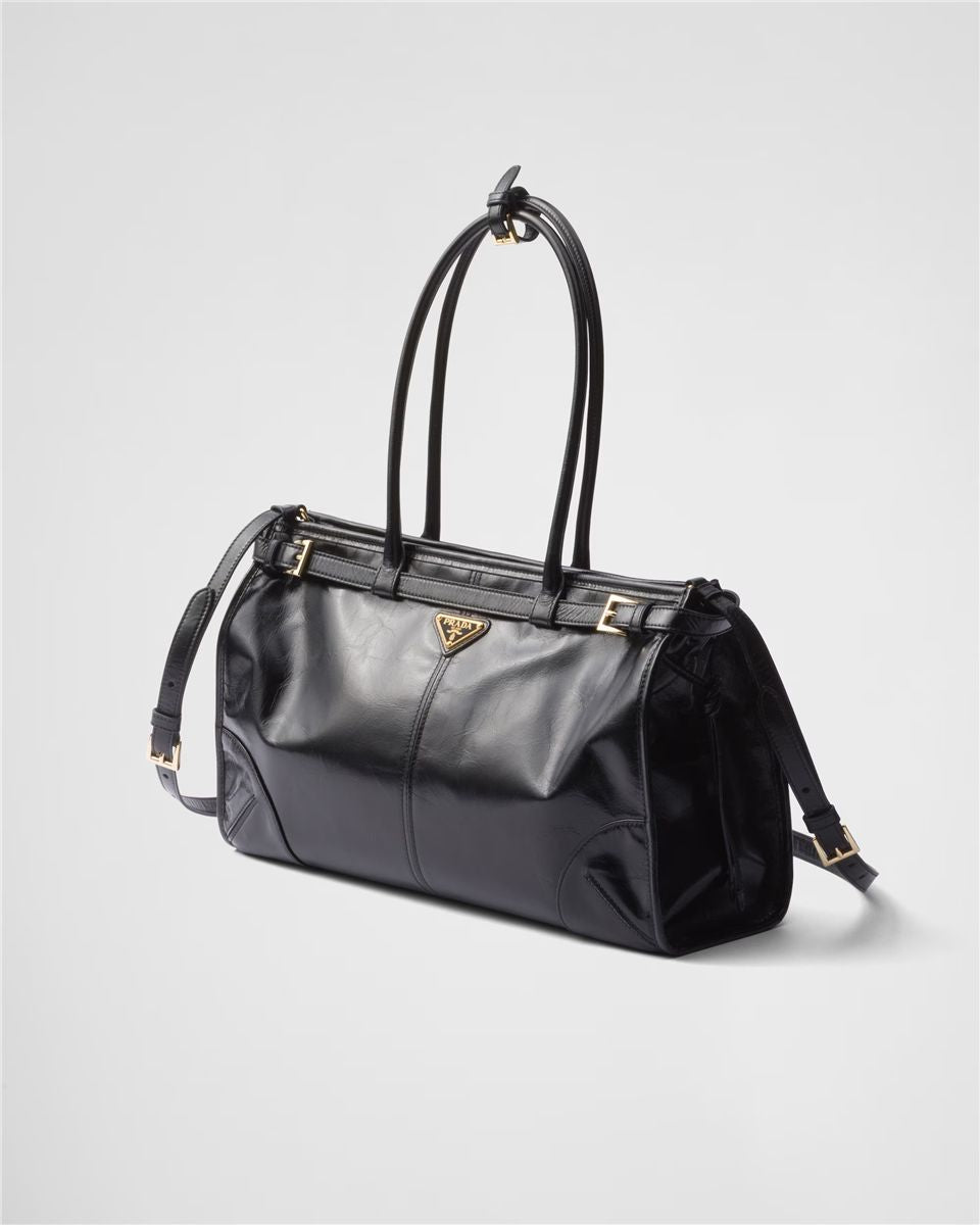 Prada Bonnie Large Leather Handbag-PRADA-Verso