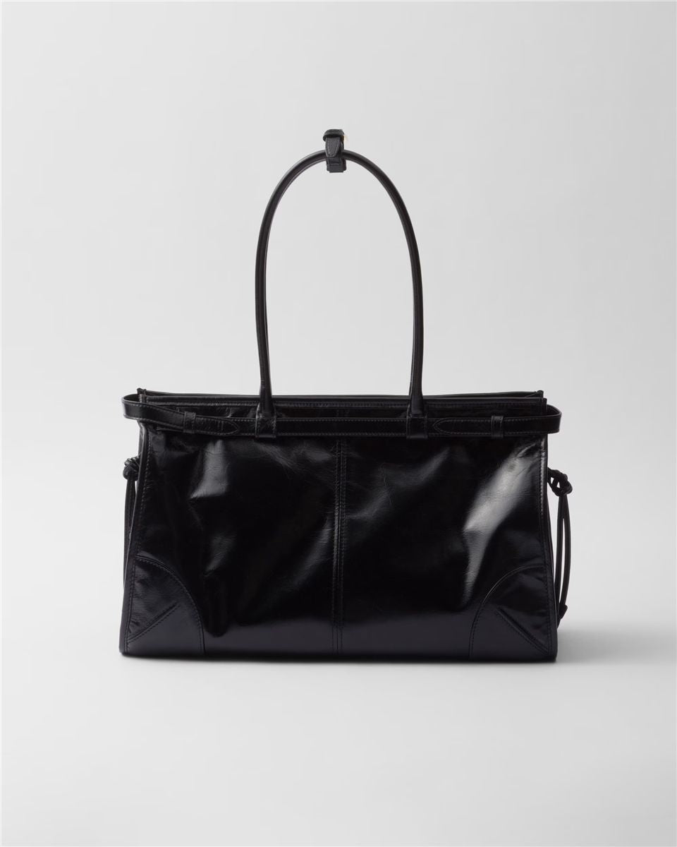 Prada Bonnie Large Leather Handbag-PRADA-Verso