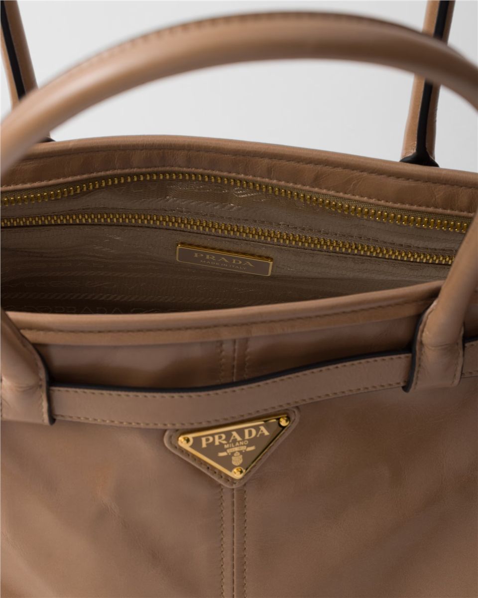 Prada bonnie large leather handbag-PRADA-Verso