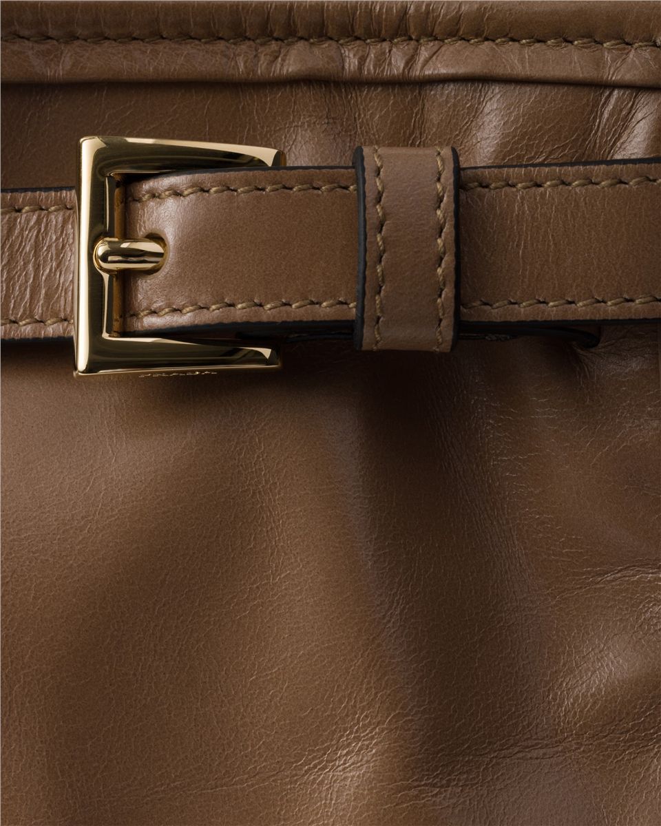 Prada bonnie large leather handbag-PRADA-Verso