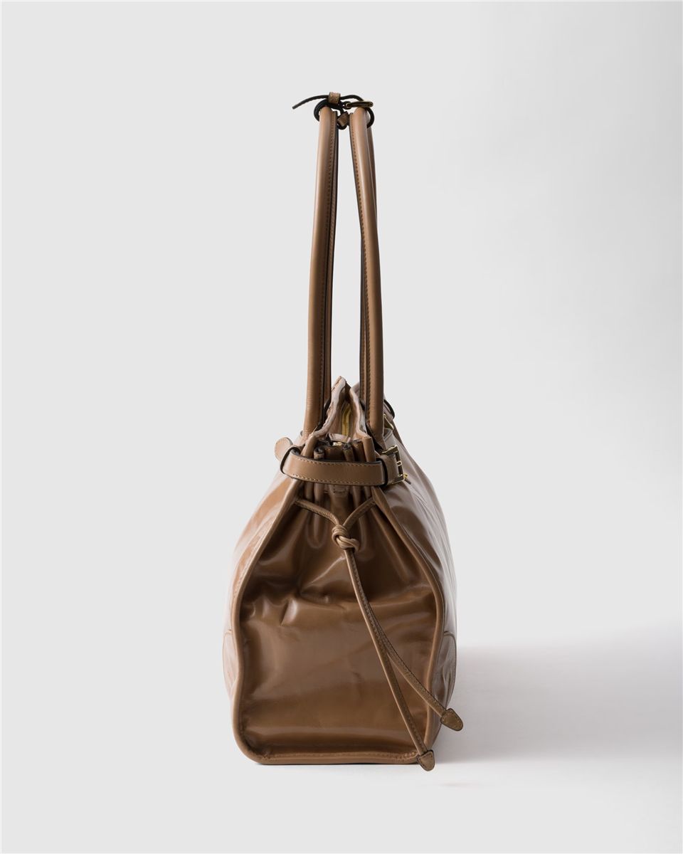 Prada bonnie large leather handbag-PRADA-Verso