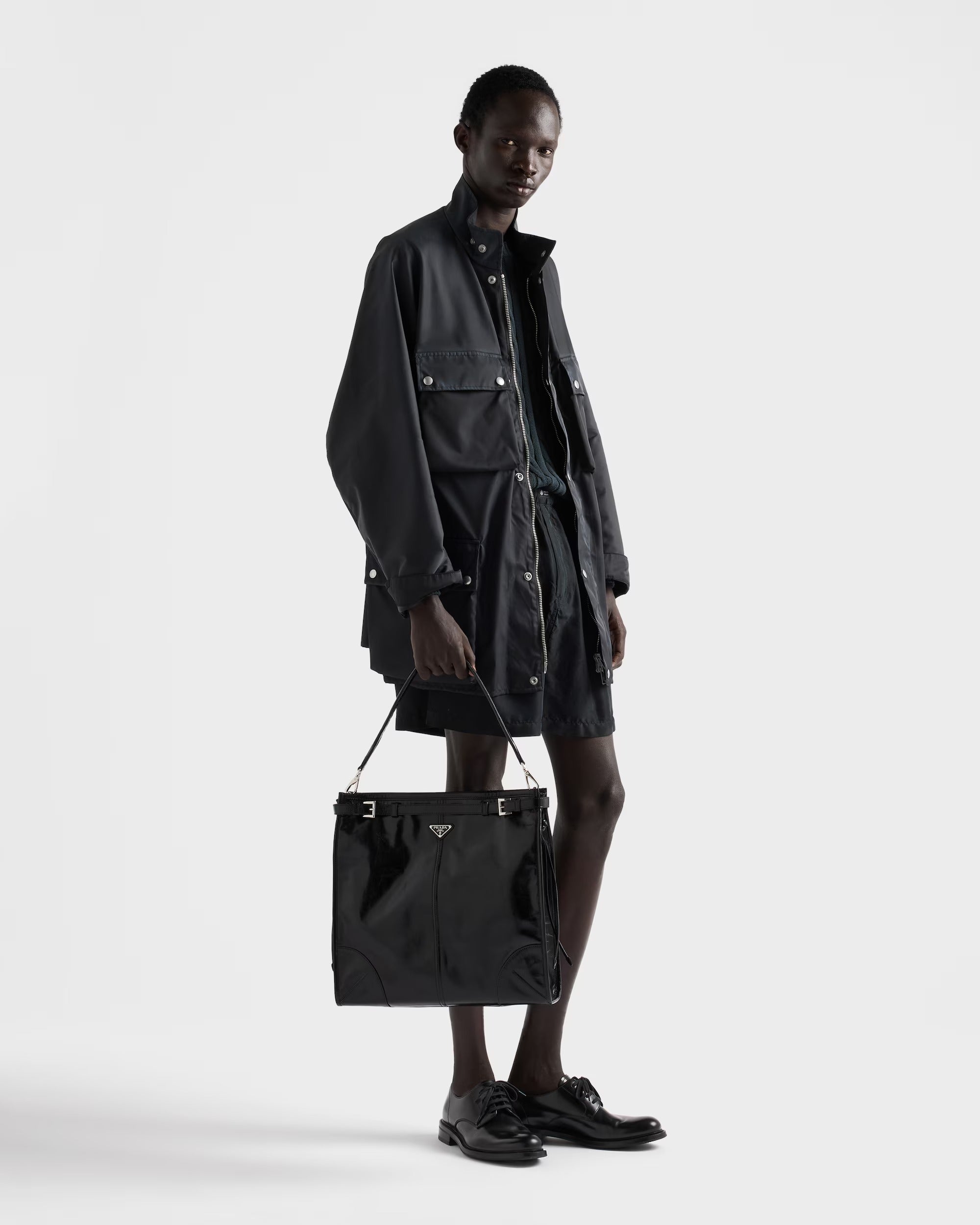 Prada bonnie leather shoulder bag-PRADA-Verso