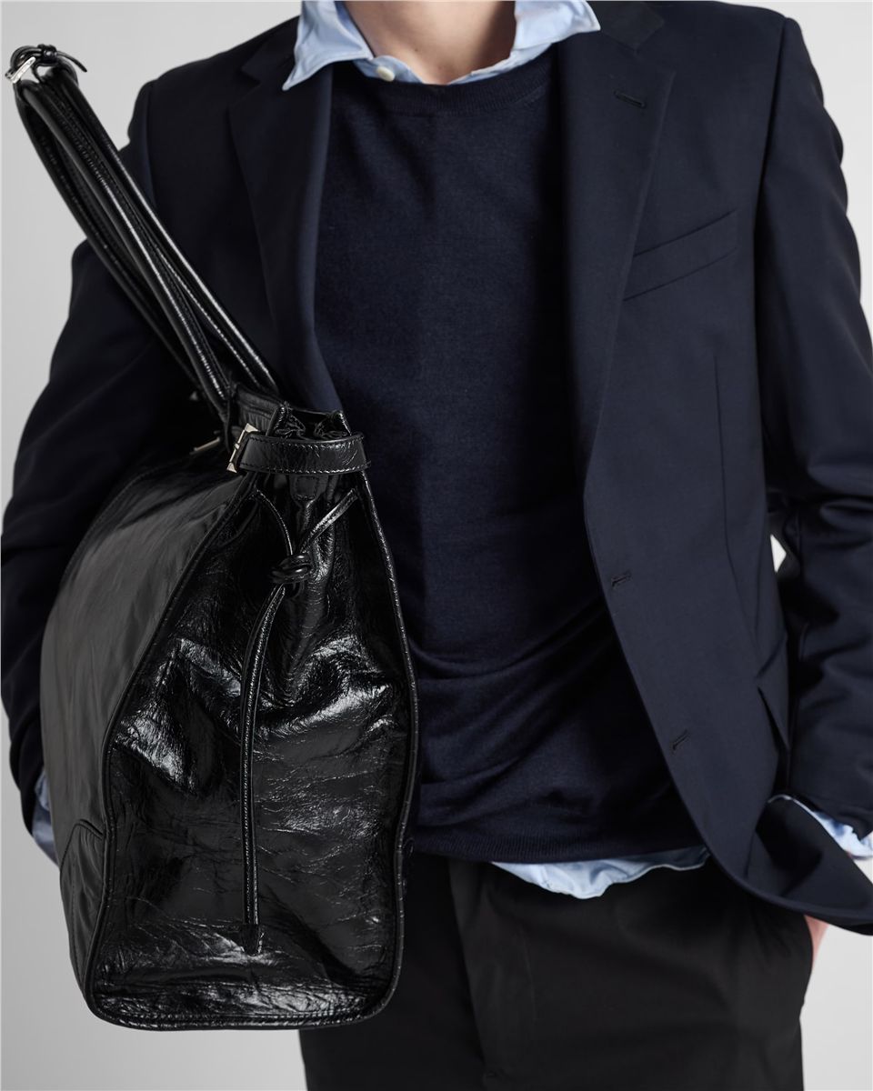 Prada bonnie leather tote bag-PRADA-Verso