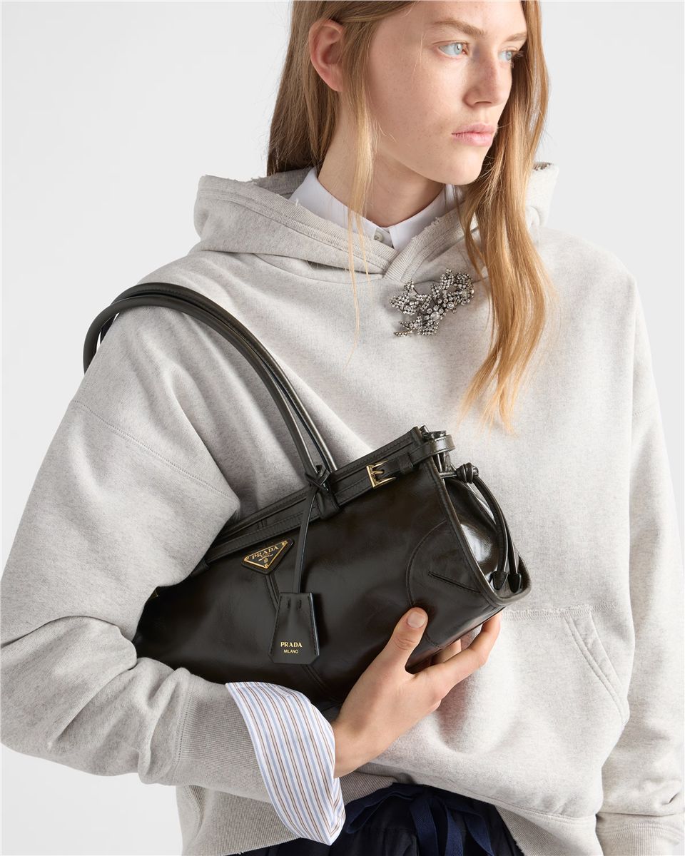Prada bonnie medium leather bag-PRADA-Verso