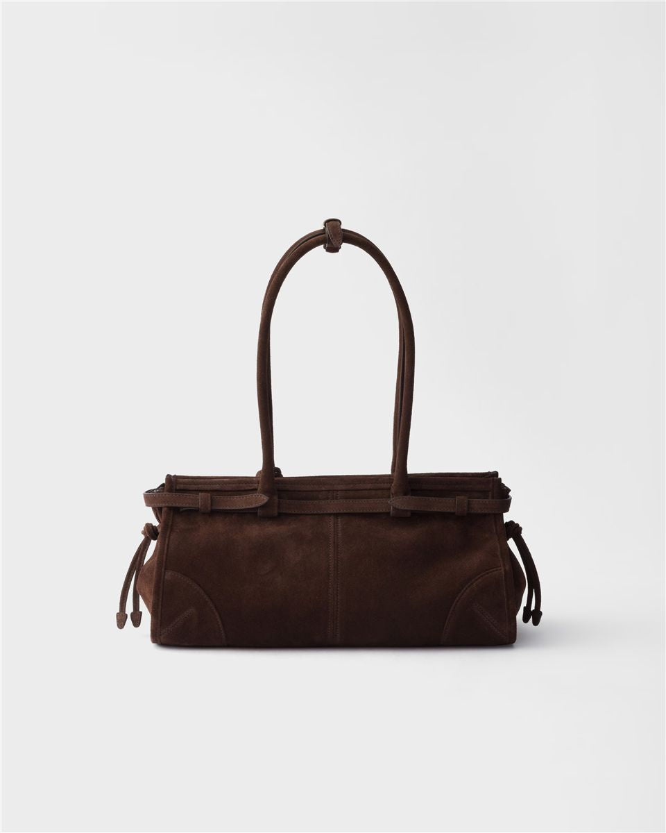 Prada bonnie medium suede bag-PRADA-Verso