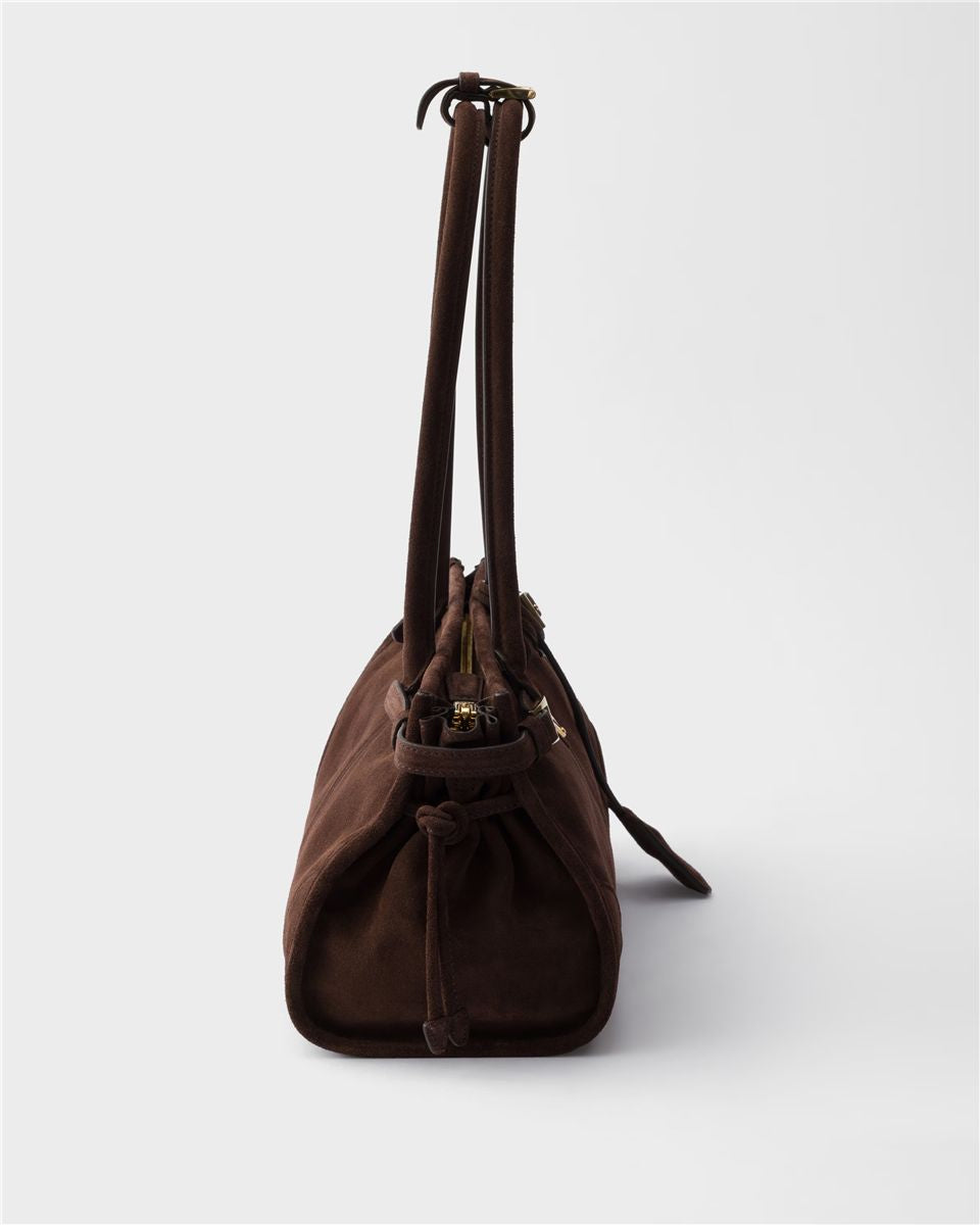 Prada bonnie medium suede bag-PRADA-Verso