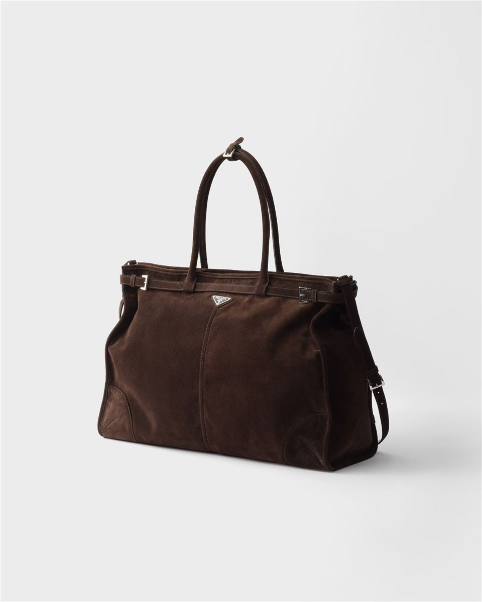 Prada bonnie suede tote bag-PRADA-Verso