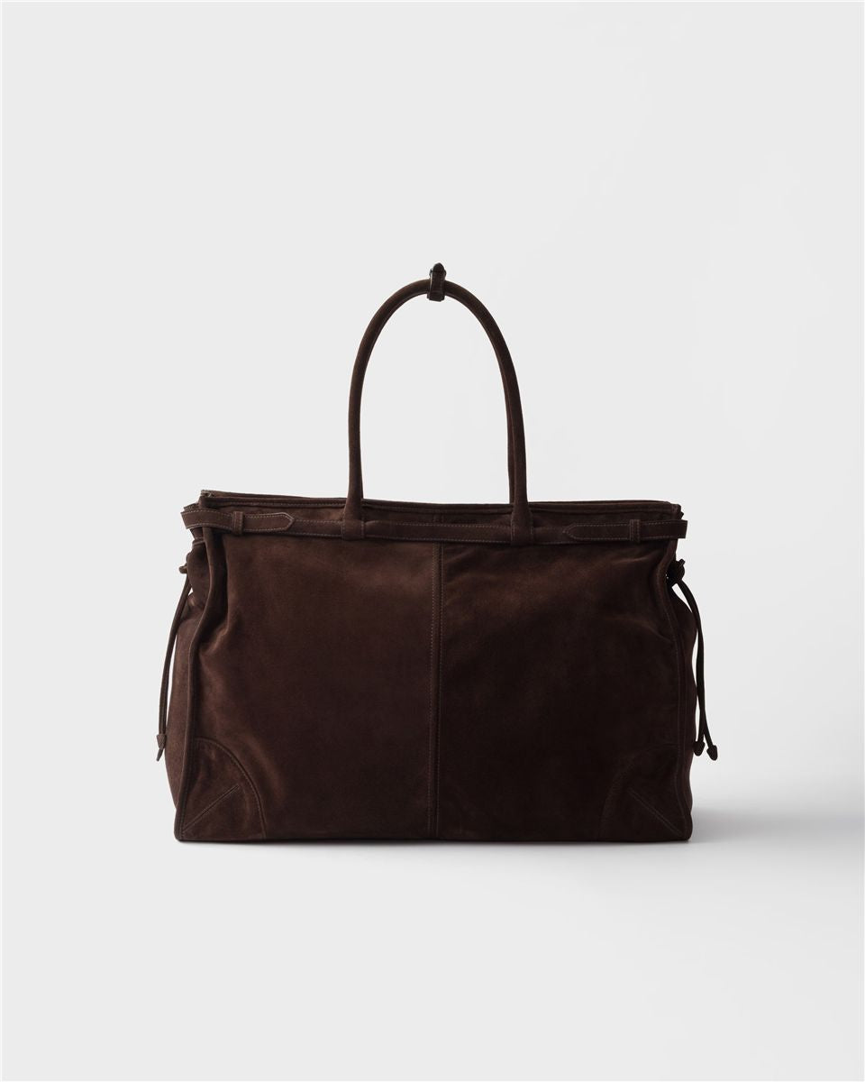 Prada bonnie suede tote bag-PRADA-Verso