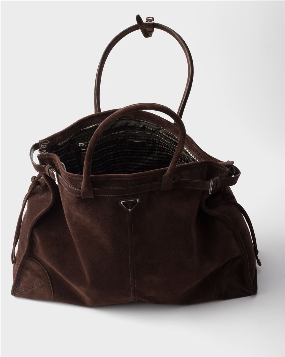 Prada Bonnie Suede Tote Bag