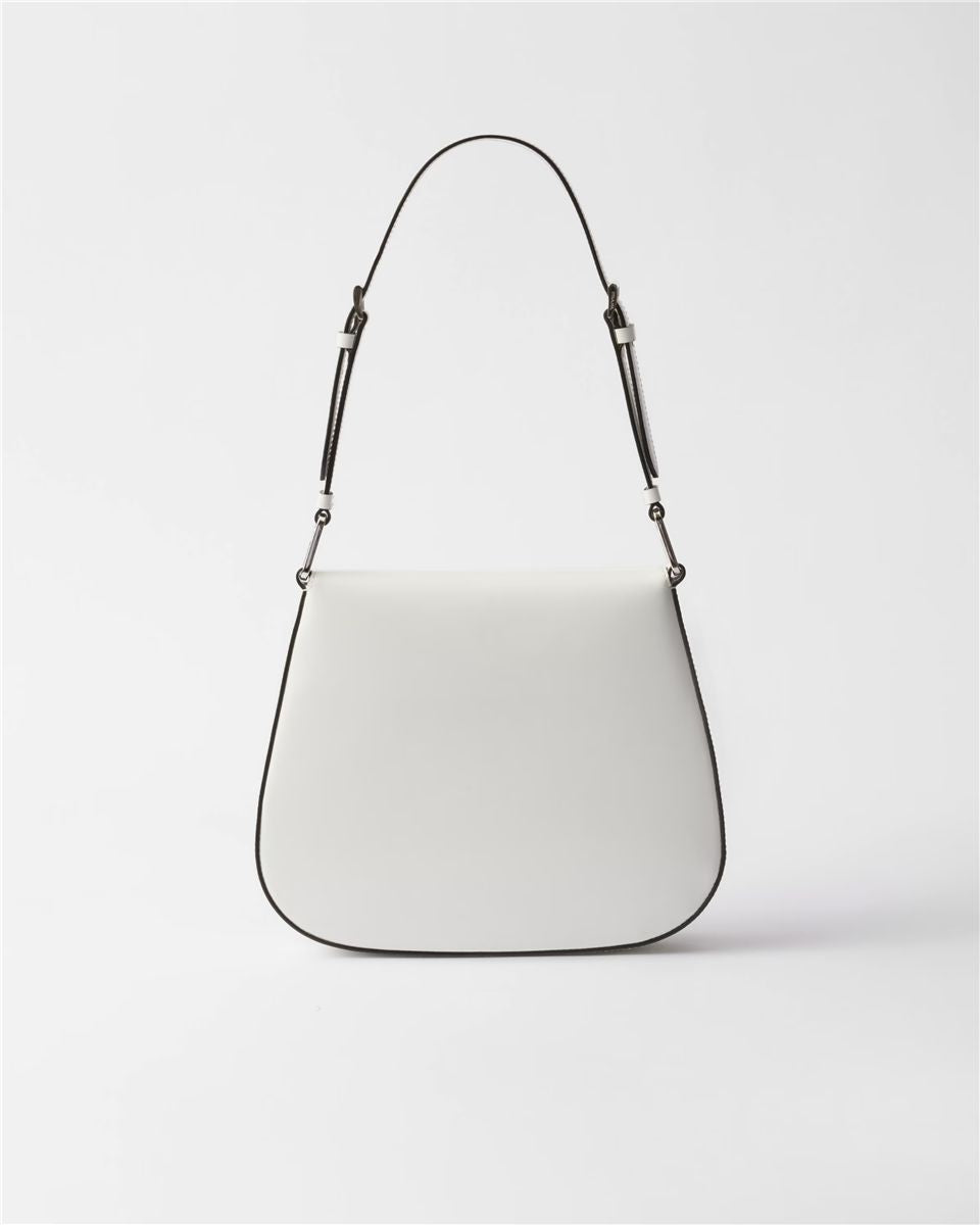 Prada cleo medium brushed leather shoulder bag-PRADA-Verso