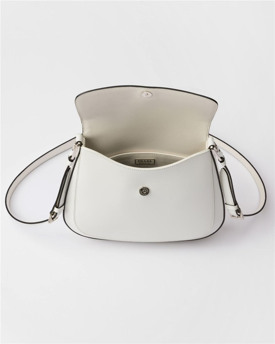 Prada cleo medium brushed leather shoulder bag-PRADA-Verso