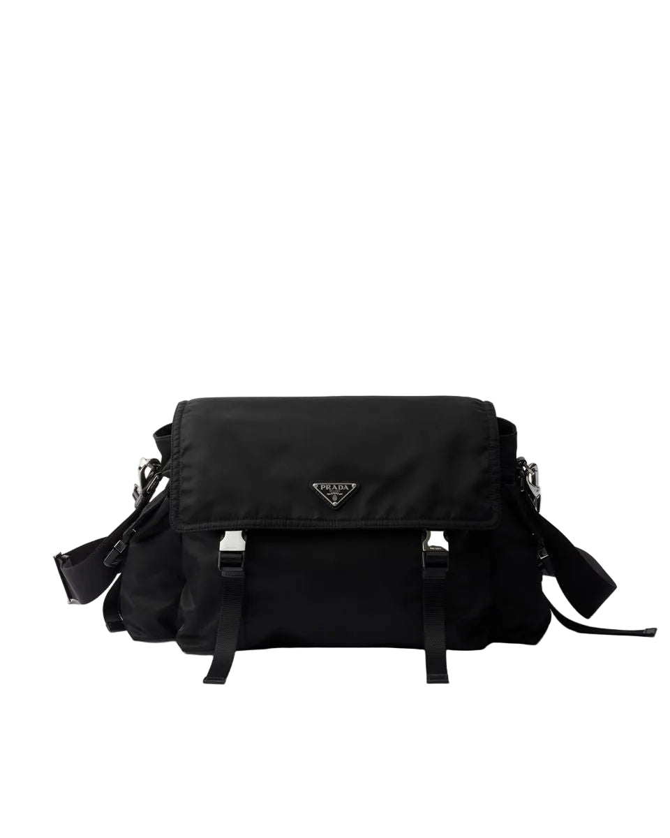 Prada explore re-nylon and leather bag-PRADA-Verso