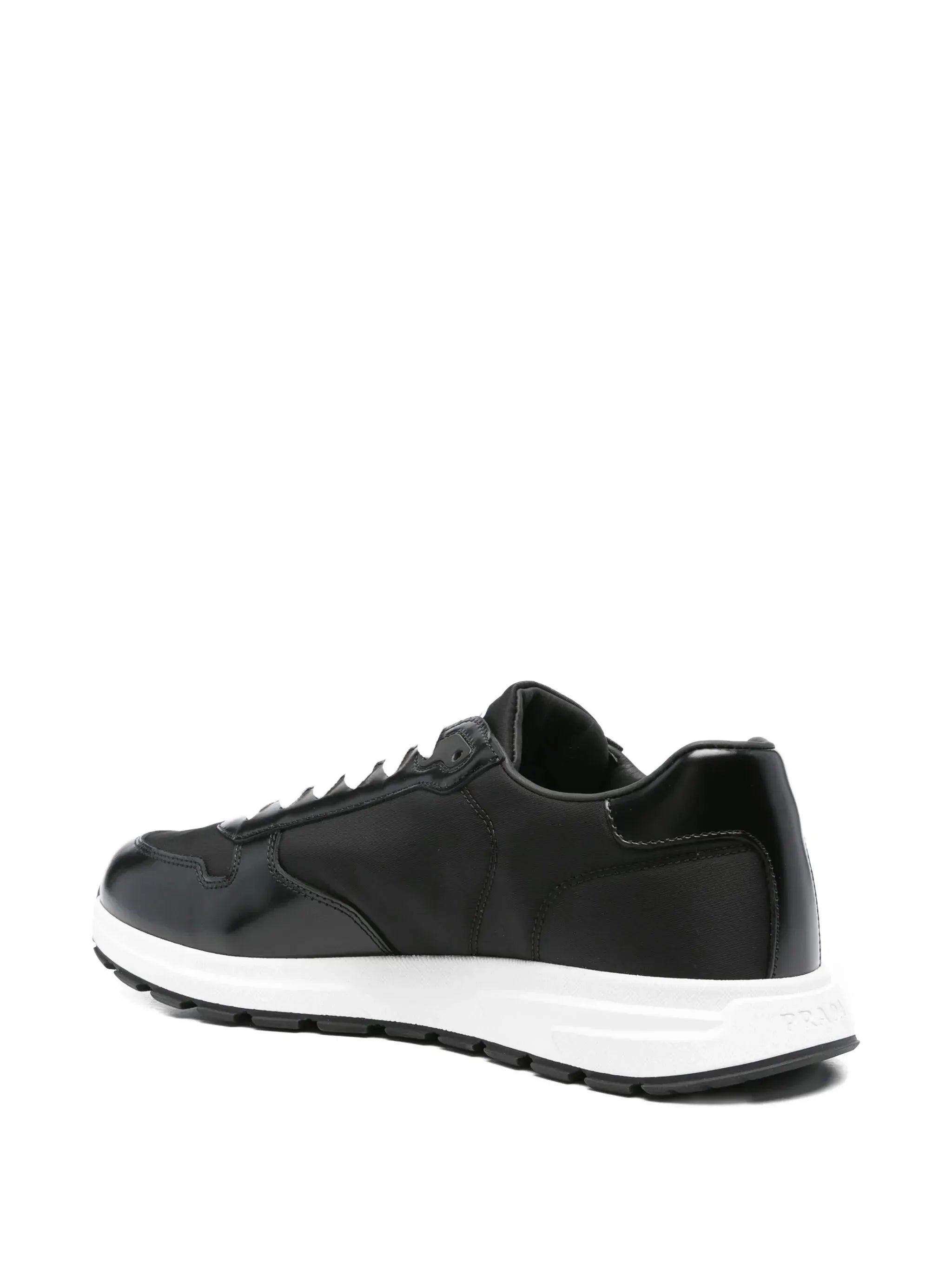 Prada leather-panelled sneakers-PRADA-Verso
