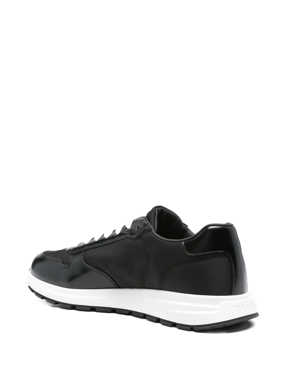 Prada leather-panelled sneakers-PRADA-Verso