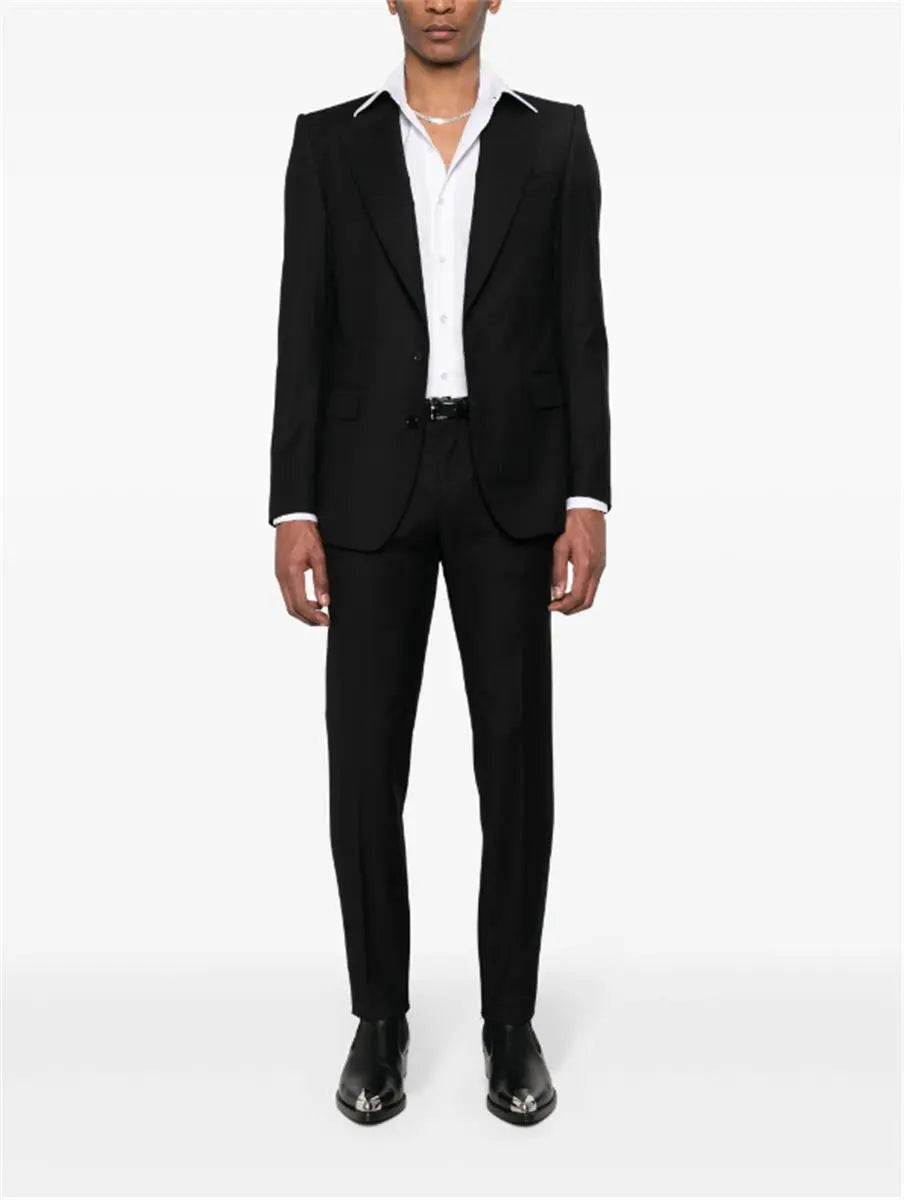 PRESSED-CREASE WOOL TROUSERS DOLCE & GABBANA