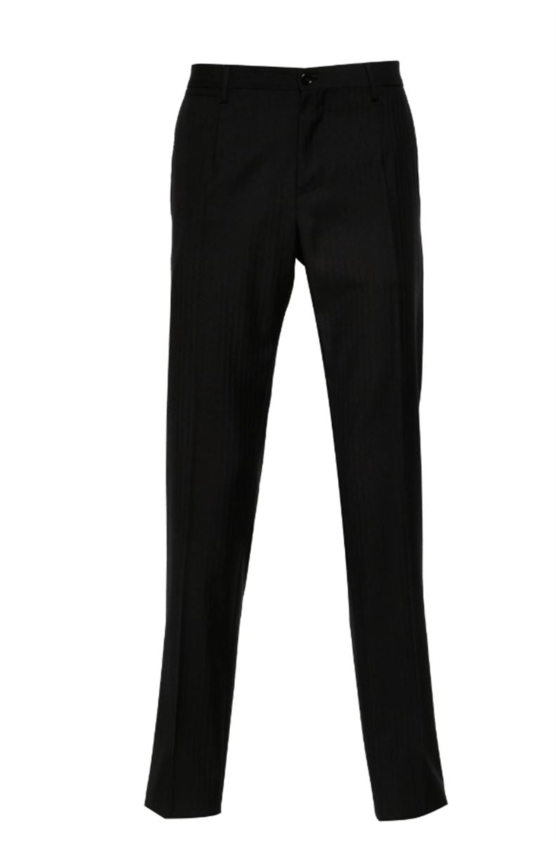 Pressed-Crease Wool Trousers