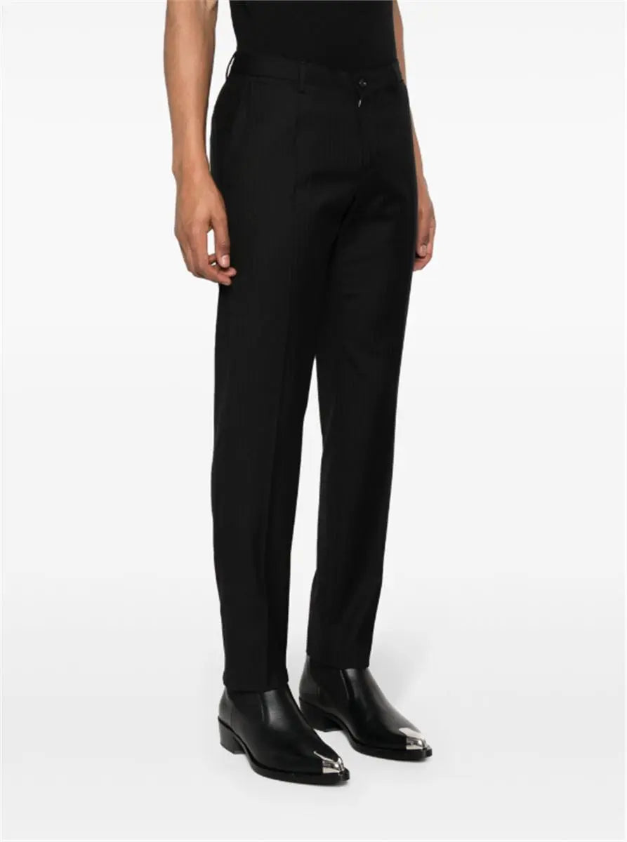 PRESSED-CREASE WOOL TROUSERS DOLCE & GABBANA