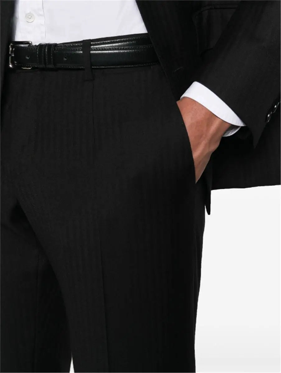 PRESSED-CREASE WOOL TROUSERS DOLCE & GABBANA