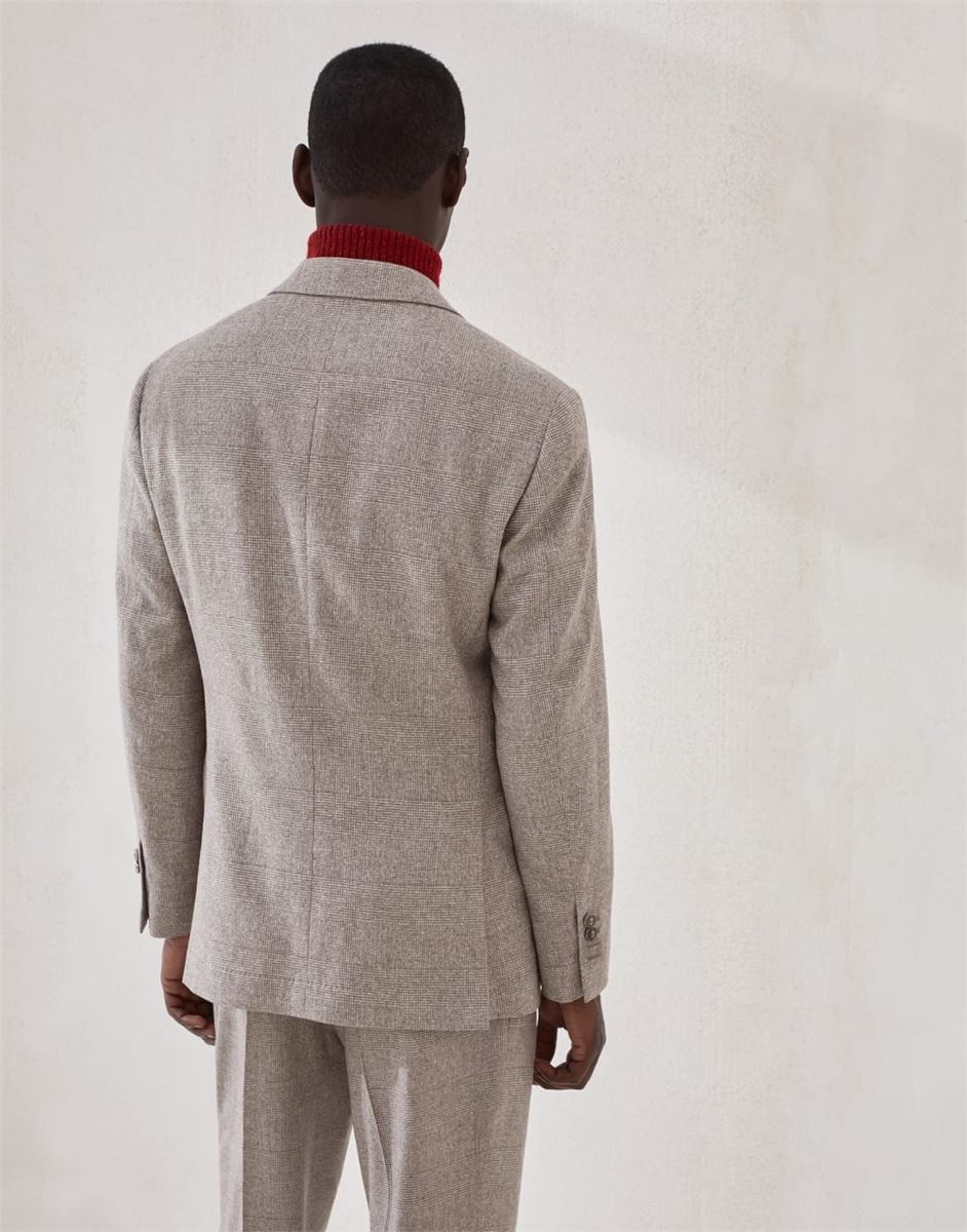 prince of wales flannel suit-BRUNELLO CUCINELLI-Verso