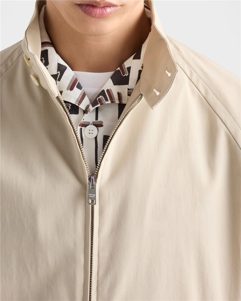 Printed cotton blend shirt-PRADA-Verso