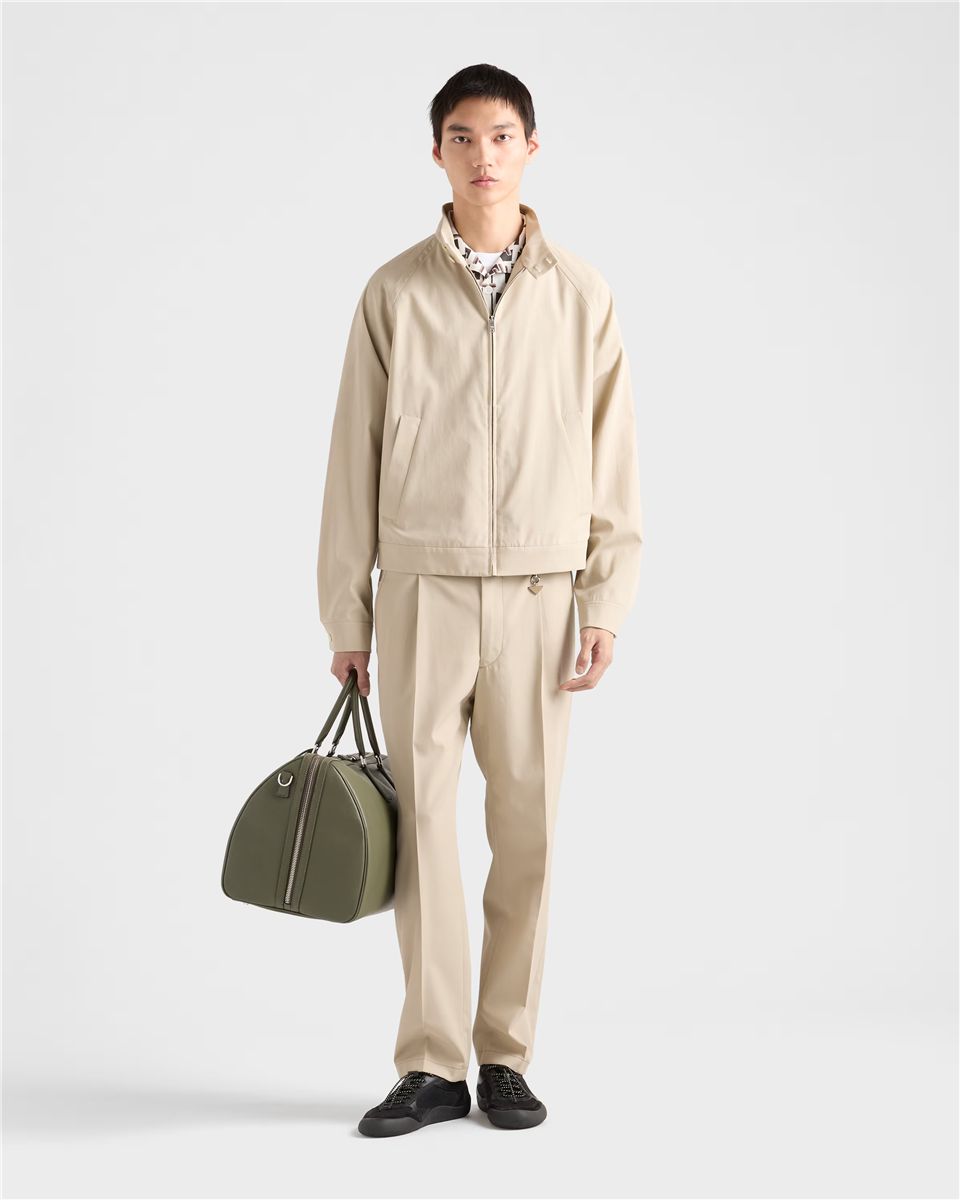 Printed cotton blend shirt-PRADA-Verso