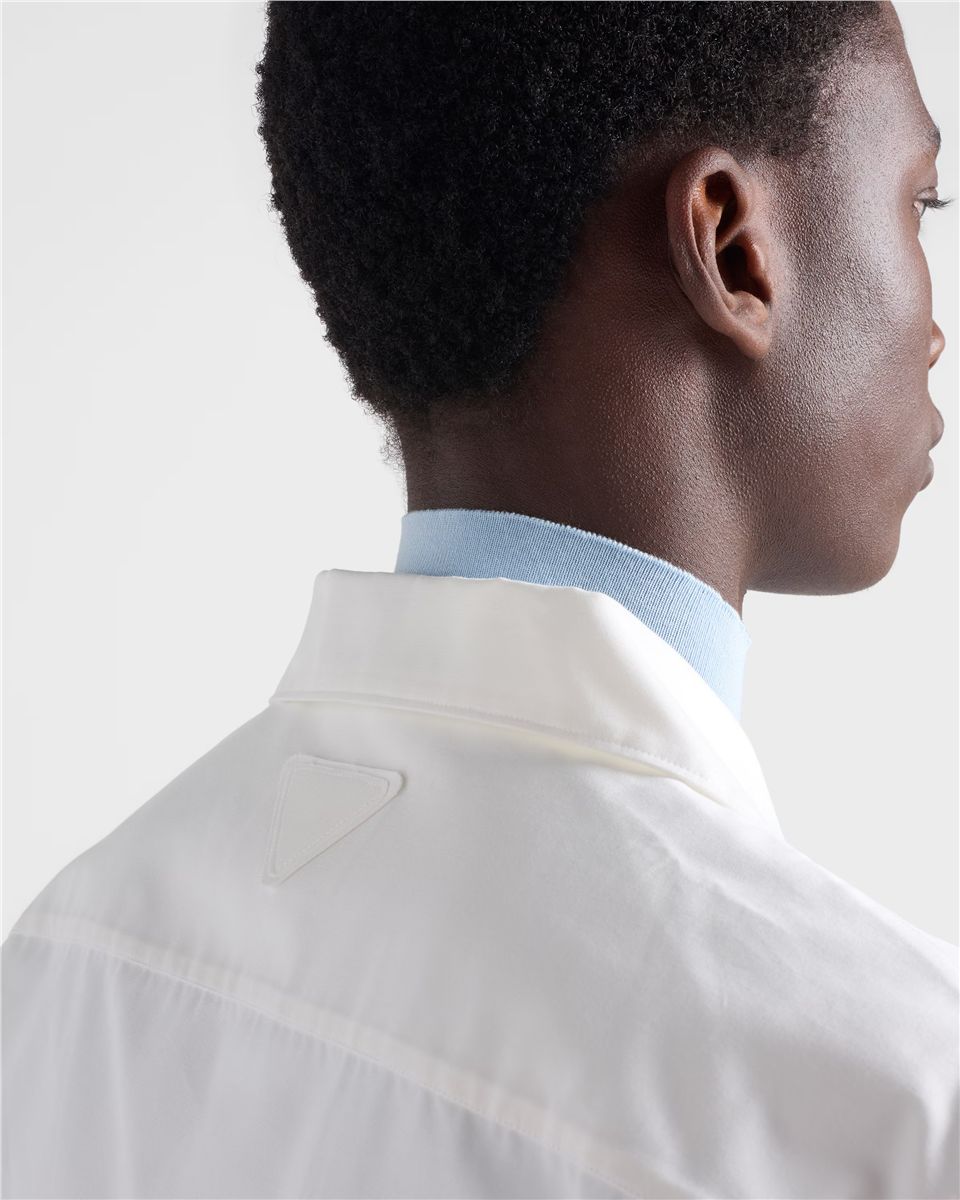 Printed cotton bowling shirt-PRADA-Verso