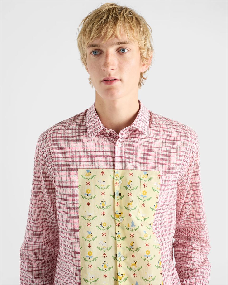 Printed cotton shirt-PRADA-Verso