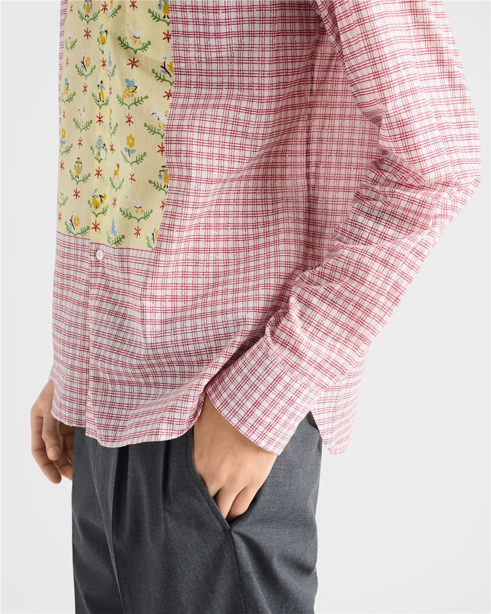 Printed cotton shirt-PRADA-Verso