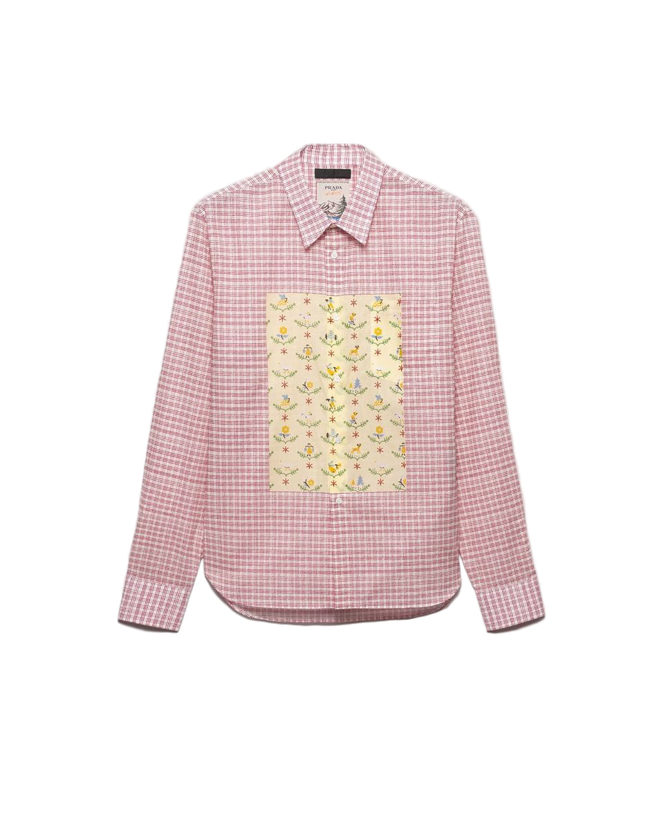 Printed cotton shirt-PRADA-Verso