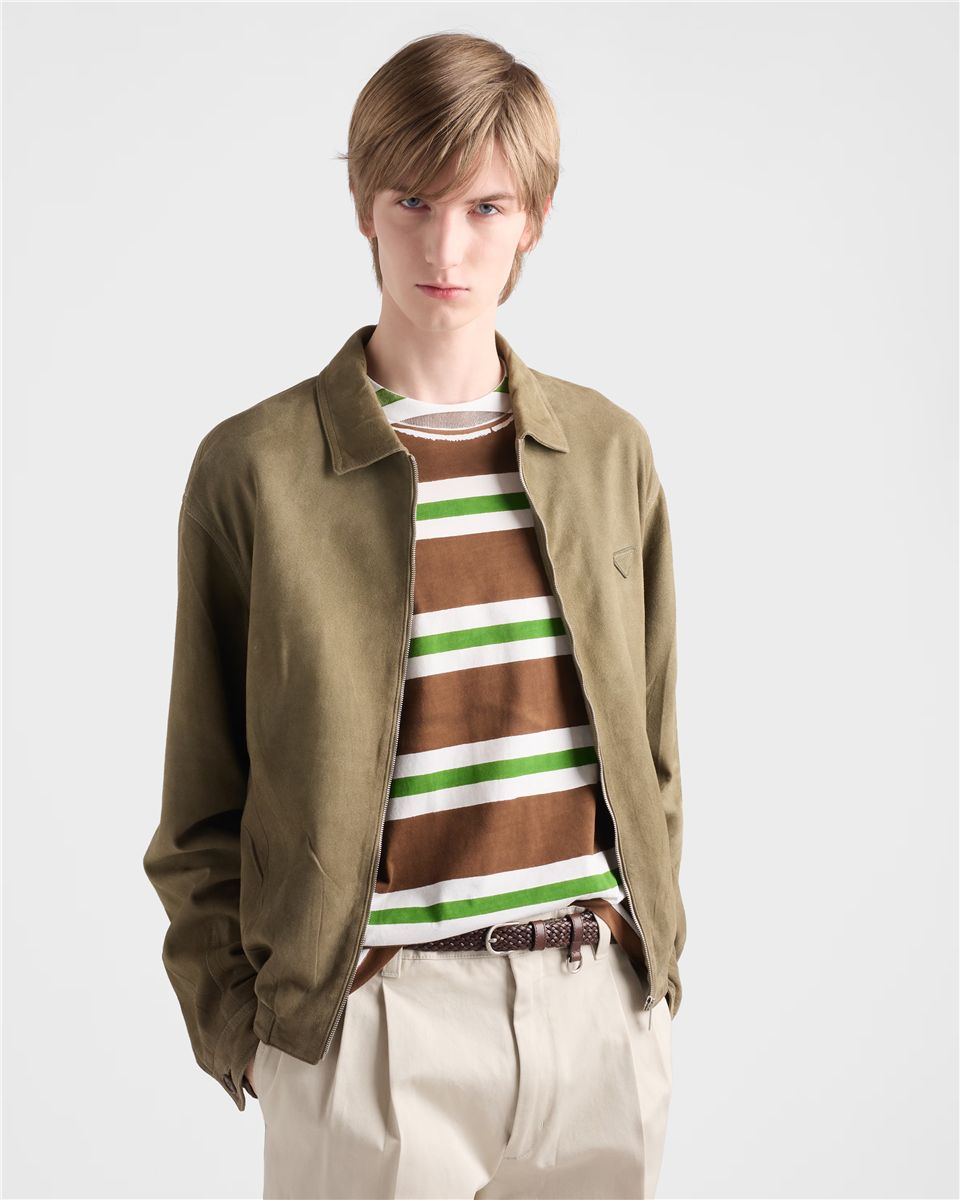 Printed cotton t-shirt-PRADA-Verso