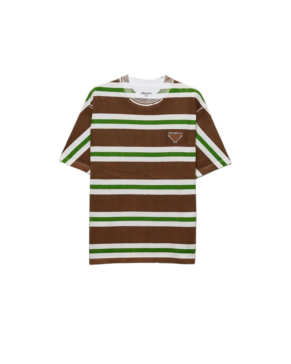 Printed cotton t-shirt-PRADA-305247-M-Verso
