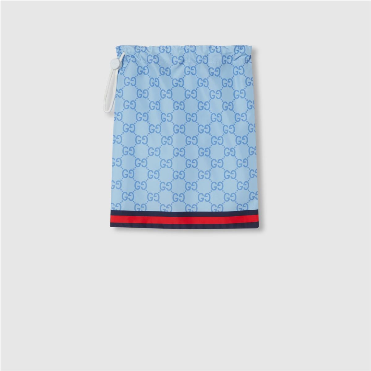 Printed poplin tech swim shorts-GUCCI-Verso