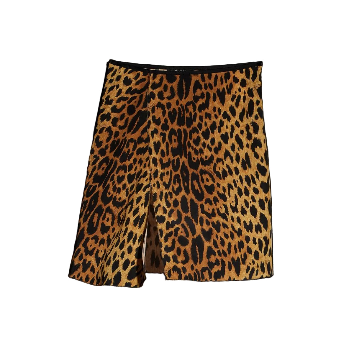 Printed silk crêpe de chine skirt-GUCCI-311984-40-Verso