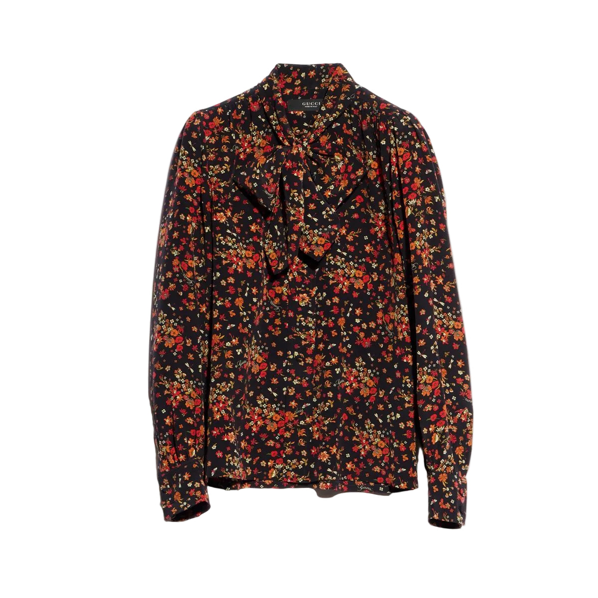 Printed silk shirt-GUCCI-311976-40-Verso