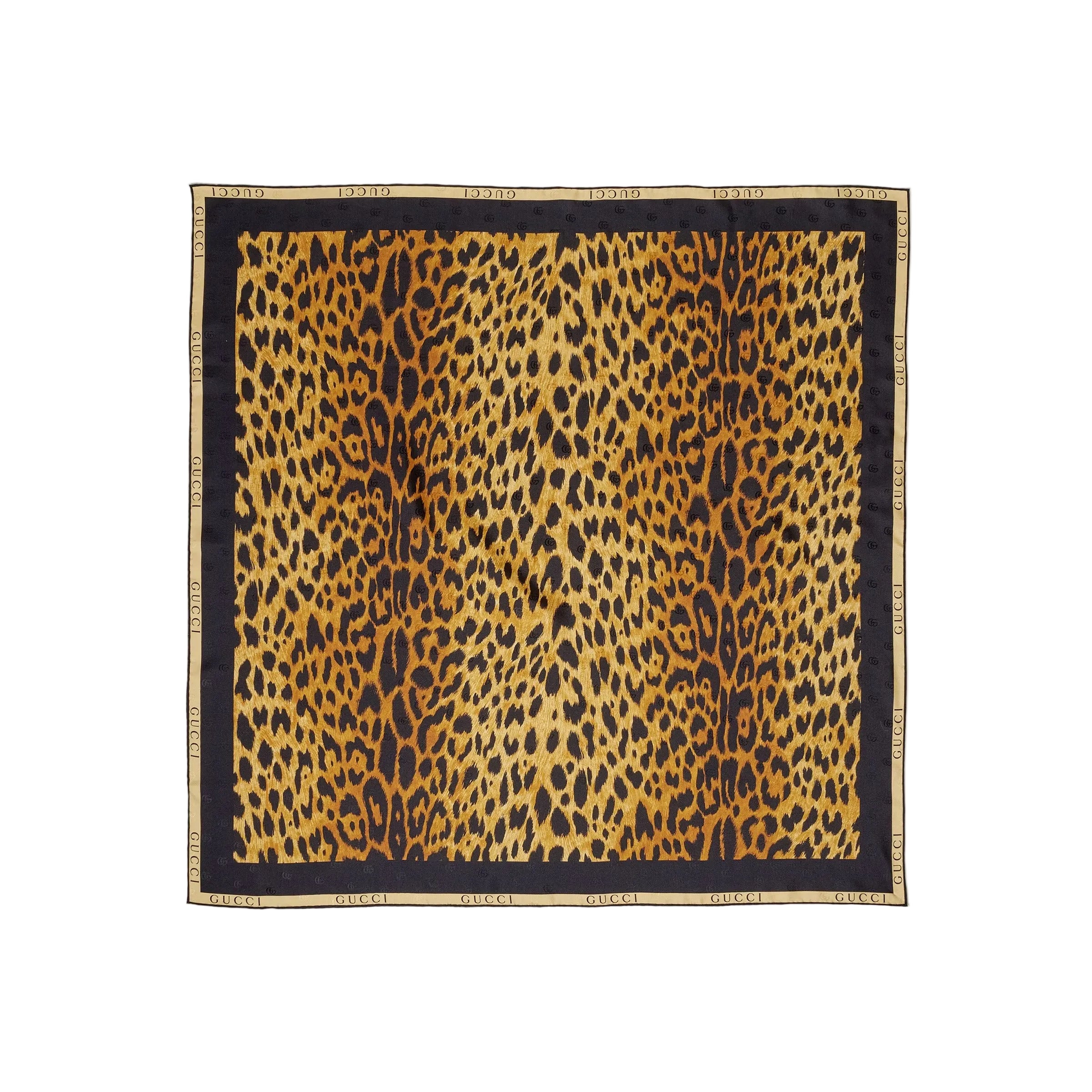 Printed silk twill carré-GUCCI-Verso