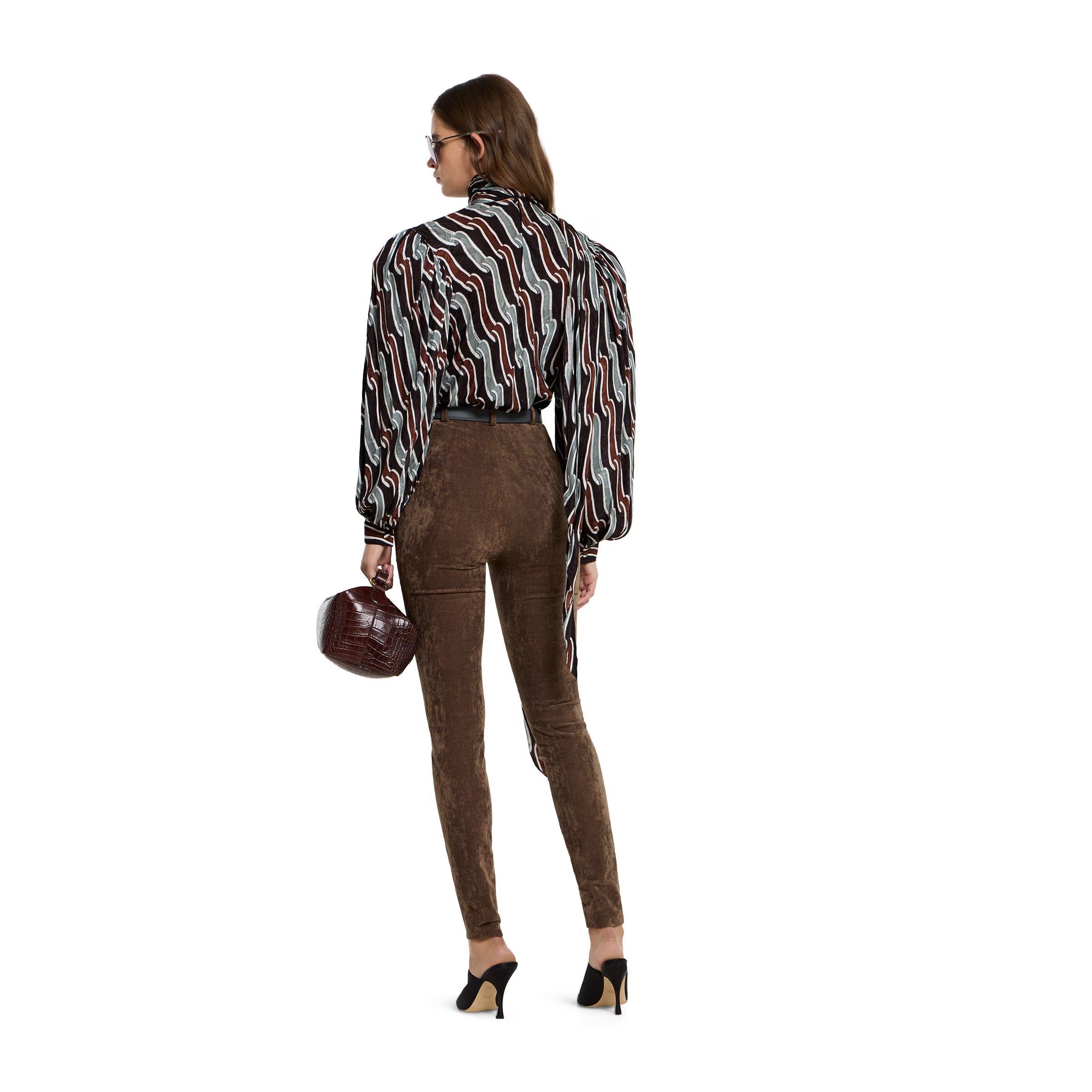 Printed silk twill shirt-GUCCI-Verso