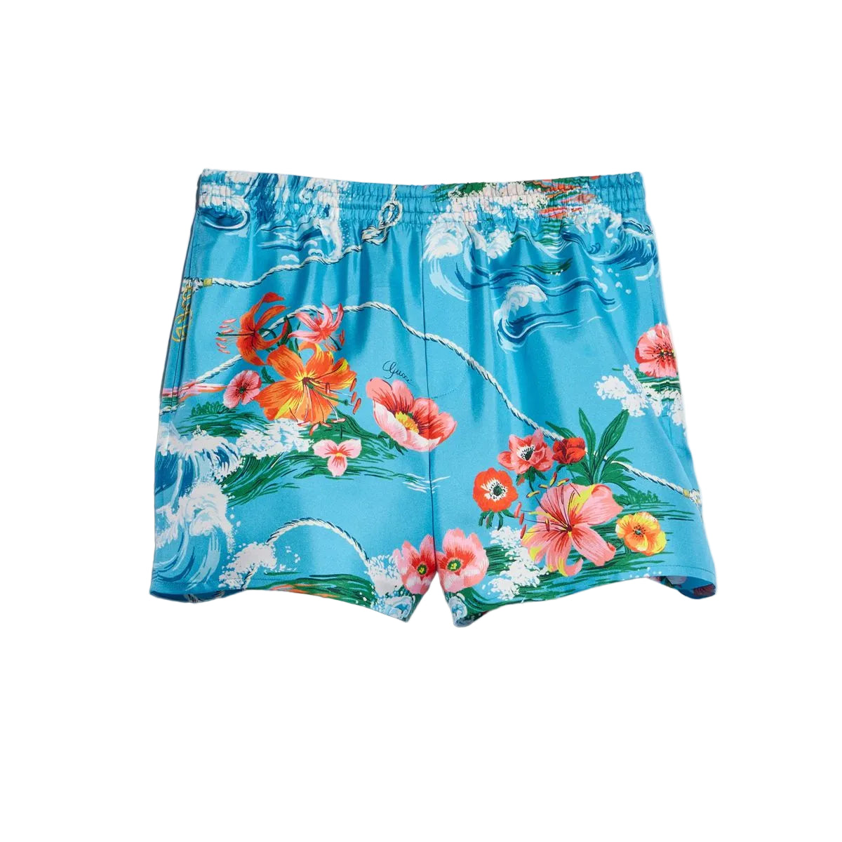 Printed silk twill shorts-GUCCI-312018-48-Verso