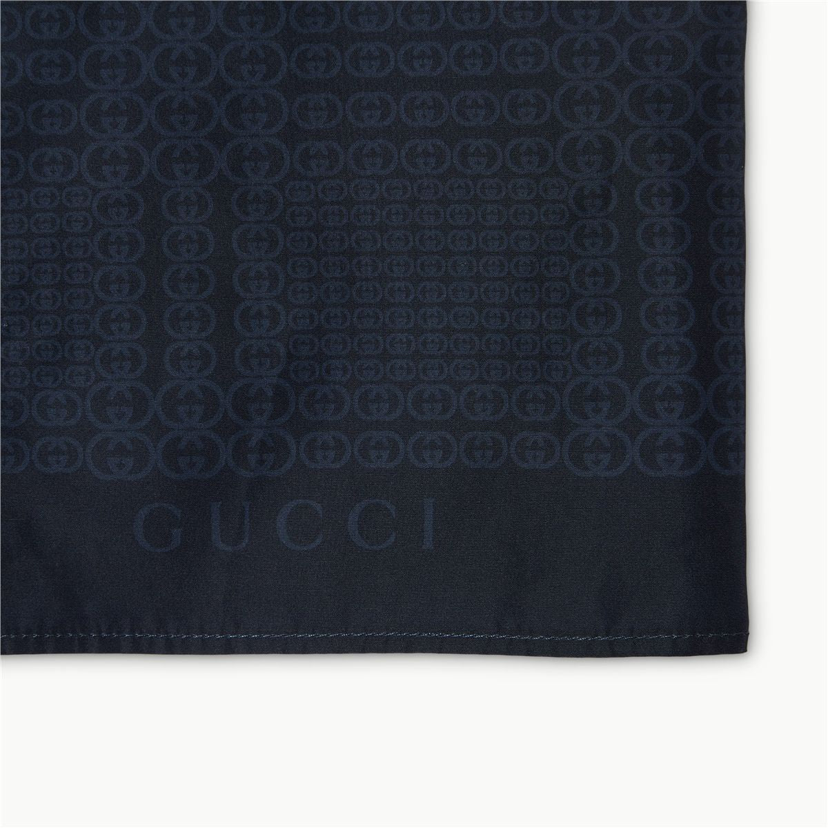 Printed technical poplin swim shorts-GUCCI-Verso