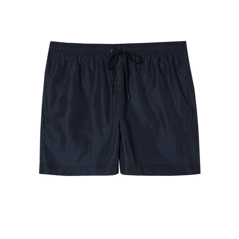 Printed technical poplin swim shorts-GUCCI-Verso
