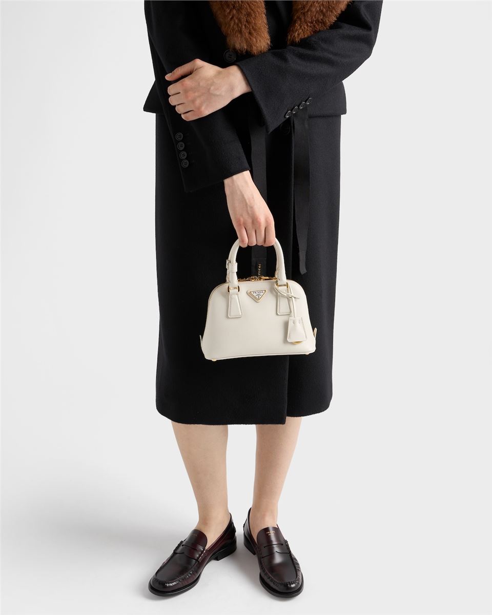 promenade mini saffiano leather bag-PRADA-Verso